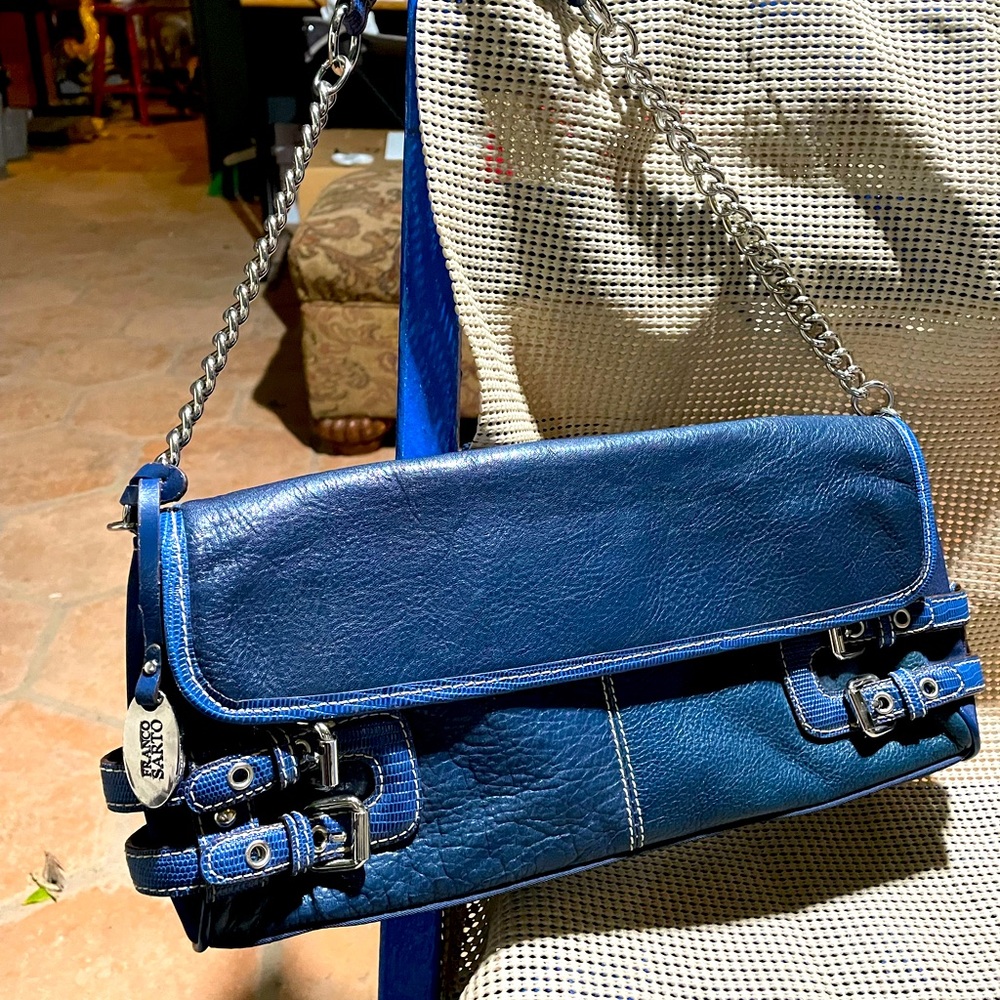 Franco Sarto blue shoulder bag